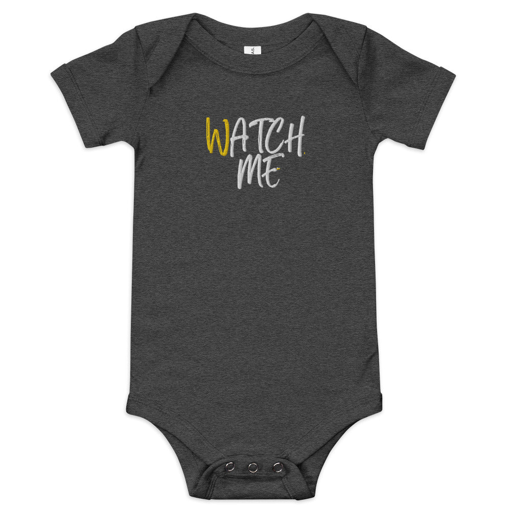 'Watch Me' Baby short sleeve one piece