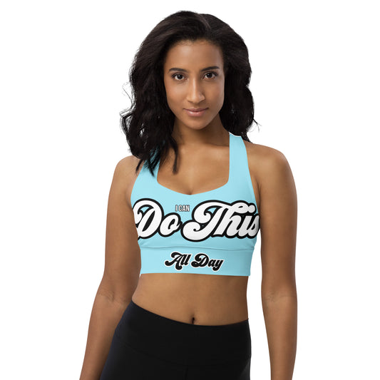 'Do This All Day' Longline sports bra