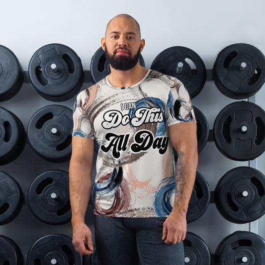 "I Can Do This All Day" Premium All-Over Print Men's Athletic T-shirt