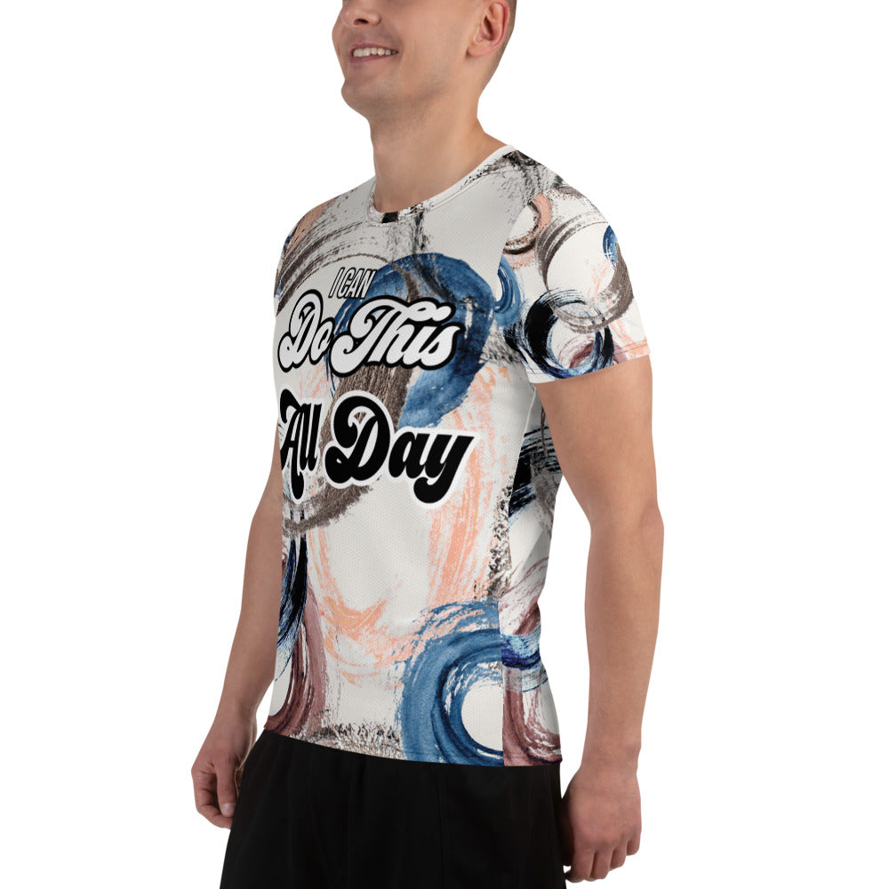 "I Can Do This All Day" Premium All-Over Print Men's Athletic T-shirt